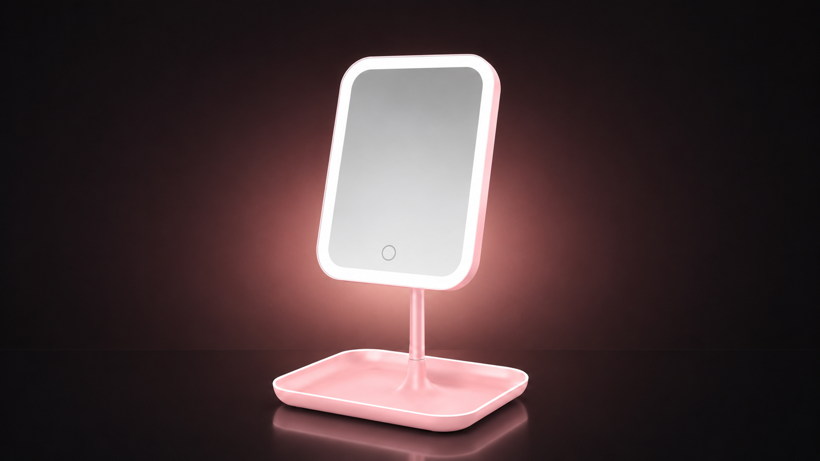 ESPEJO DE MAQUILLAJE LED TÁCTIL CON BRILLO REGULABLE