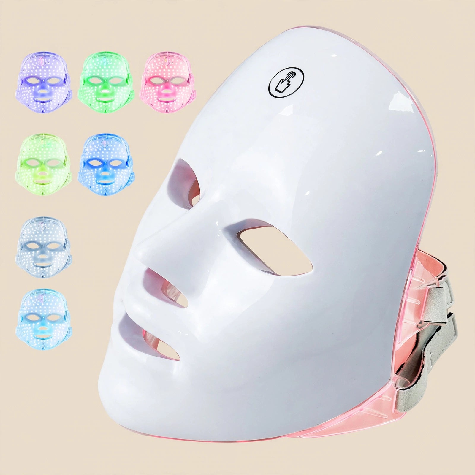 MÁSCARA FACIAL LED CON 7 COLORES PARA EL CUIDADO DE LA PIEL