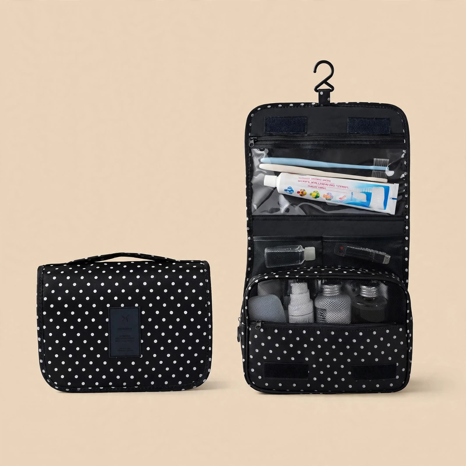 NECESER DE VIAJE PLEGABLE Y COLGANTE