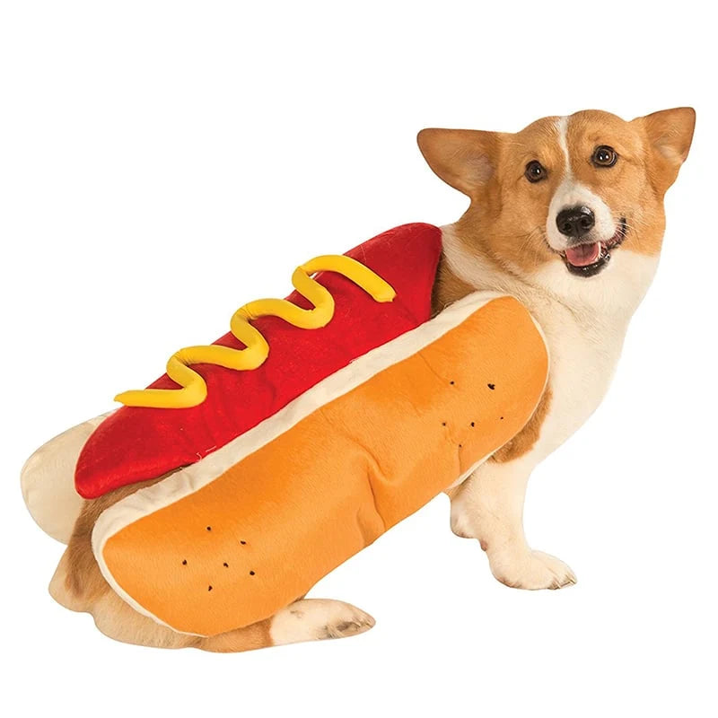 Disfraz mascota de perro salchicha para fiestas y halloween.