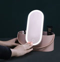 ORGANIZADOR DE MAQUILLAJE PORTÁTIL CON ESPEJO LED