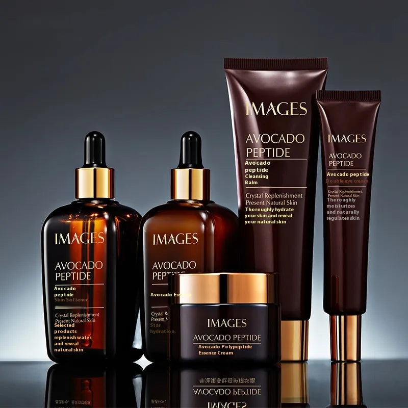 Ritual Facial de Aguacate y Péptidos – Set Completo de 5 Pasos