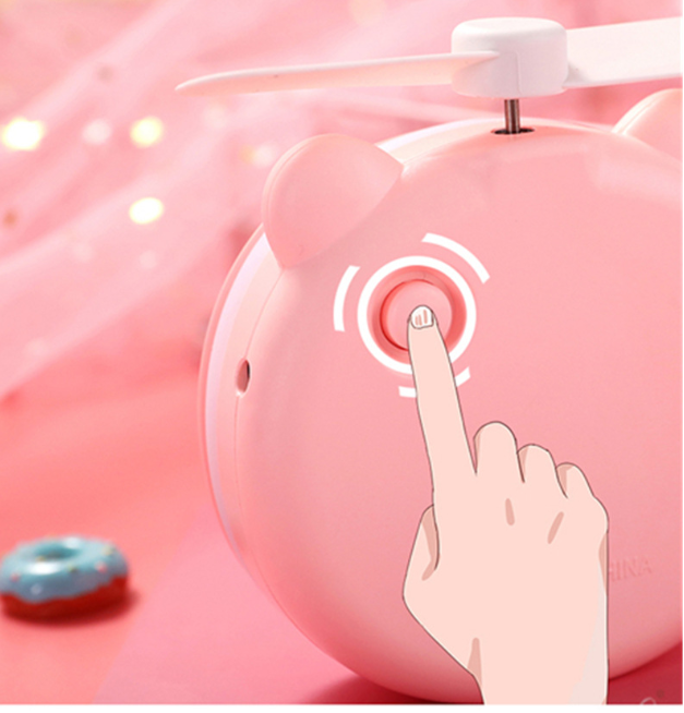 MINI ESPEJO LED DE BOLSILLO CON VENTILADOR