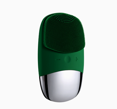 Mini cepillo eléctrico de silicona para limpieza y masaje facial.
